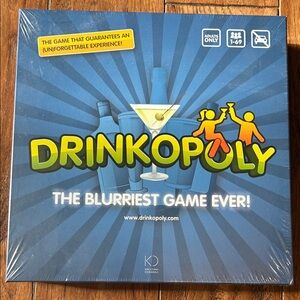Drinkopoly Blue Party Game